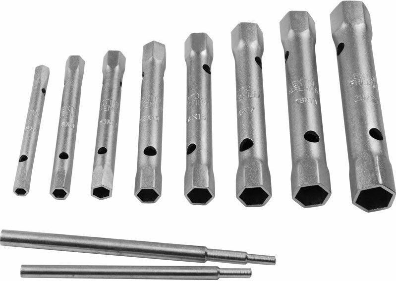 Extol Premium set van 8 buisvormige sleutels van CrV