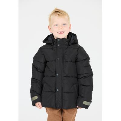 Outdoorjacke ZIGZAG "Lusano", Jungen, Gr. 104, schwarz, 100% Polyester, unifarben, normal, ohne Ausschnitt, Jacken Outdoorjacke, mit reflektierenden Elementen