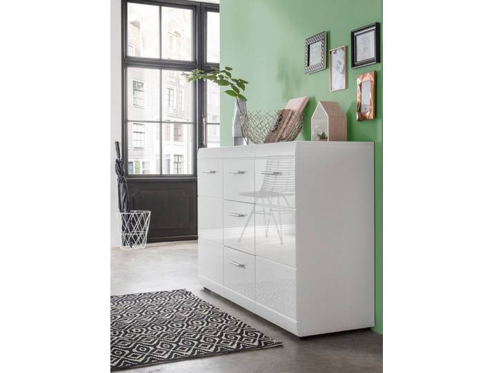 GERMANIA Kommode Adana, verstellb. Böden, Hochgl.-Fronten, Made in Germany, B:96 bzw. 144 cm