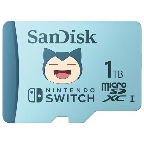 SanDisk Pokémon Snorlax microSDXC-kaart voor Nintendo Switch, 1 TB