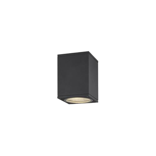 SLV Enola Square S LED plafondopbouwlamp aluminium grijs/zwart