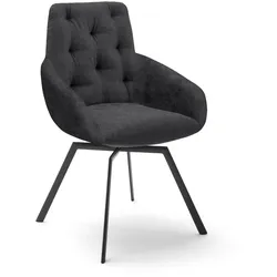 Venjakob Stuhl Taylor Samt Anthracite
