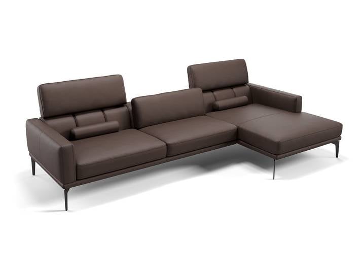 Eckgarnitur SALERNO Designer Couch Leder Sofa Ecksofa