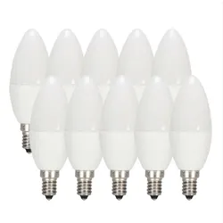 Opple LED Kerzenlampe "EcoMax DIM B38" E14 3,5W 827 25W-Ersatz 10er Pack
