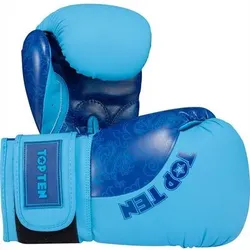TOP TEN Boxhandschuhe „Dragon“, Größe 16 oz in Blau Blau