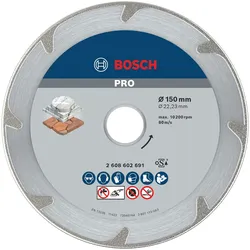 Bosch Professional Zubehör, Sägeblatt, PRO Marble Diamanttrennscheibe, 150 x 22,23 mm