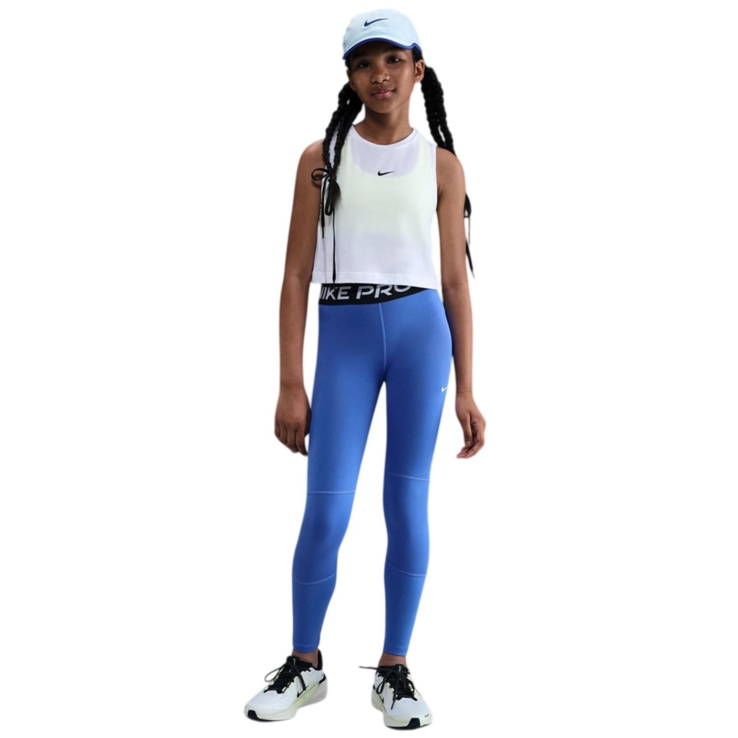 Nike - "Pro" Strumpfhosen für Mädchen (Blau/Weiß)