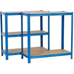 Extralink, Regal, Metallregal 180x90x40 Blau (90 x 40 x 180 cm)
