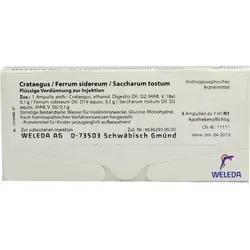 CRATAEGUS/FERRUM sidereum/Saccharum tostum Amp. 8 ml