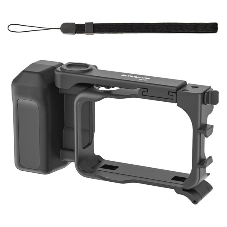 Sunnylife Vlogging-Set für Insta360 GO Ultra - Trageband - Blitzschuh (schwarz). (GU-BK150-D)