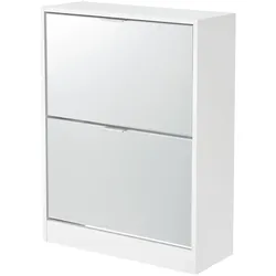 Helloshop26 - Schuhschrank 80 x 60 x 24 cm weiß 03_0007632