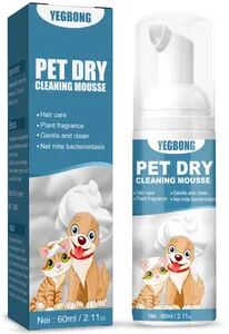 Pet Hub Pet Dry Shampoo For Puppy Kitten, Bathless Cleaning Foam, Odor Eliminator, Safe Grooming Supplies Itch Relief Pet Dry Shampoo For Puppy Kitten, Bathless Cleaning Foam, Odor Eliminator, Safe Grooming Supplies Itch Relief