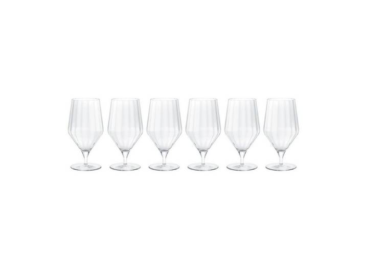 Georg Jensen Bierglas Bernadotte 6er Set, 6-tlg., Kristallglas