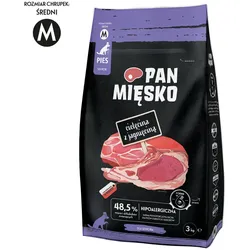 PAN MIĘSKO Kalbfleisch mit Lammfleisch M 3kg (Senior)