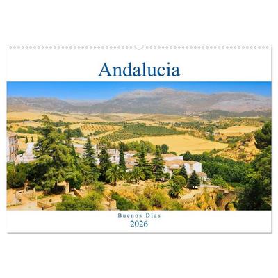 Andalucía - Buenos Días (Wandkalender 2026 DIN A2 quer), CALVENDO Monatskalender