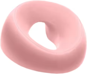 Uplifted Trends Ergonomic Face Down Pillow With Memory Foam Comfort & Support For Massage And Beauty Salons pink