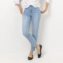 STRANDFEIN Jeans, knöchellang 5-Pocket-Style elastisches Material schmales Bein