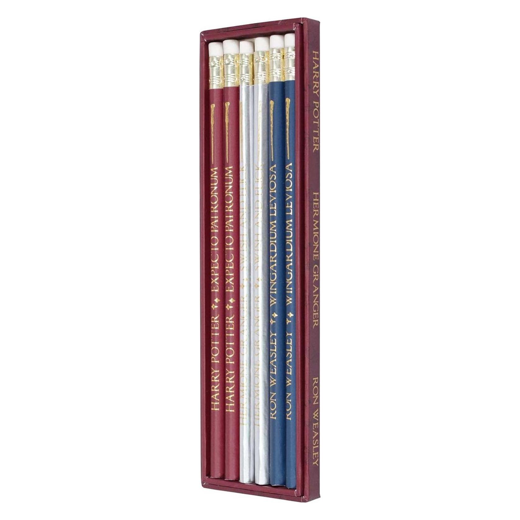 Half Moon Bay Harry Potter: Hogwarts Wands Set of 6 Pencils (Blanko, Kein Einband) (136161)