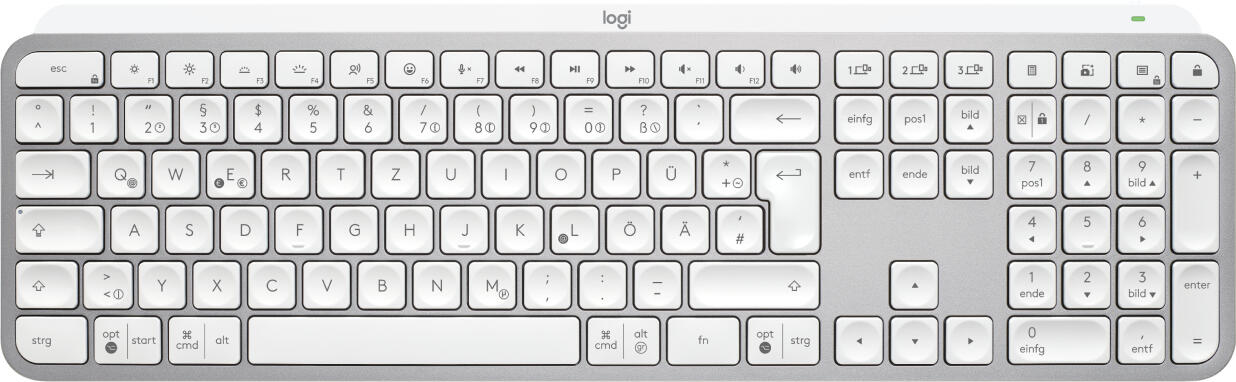 Logitech MX Keys S kabellose Tastatur - QWERTZ DE - hellgrau 920-011566