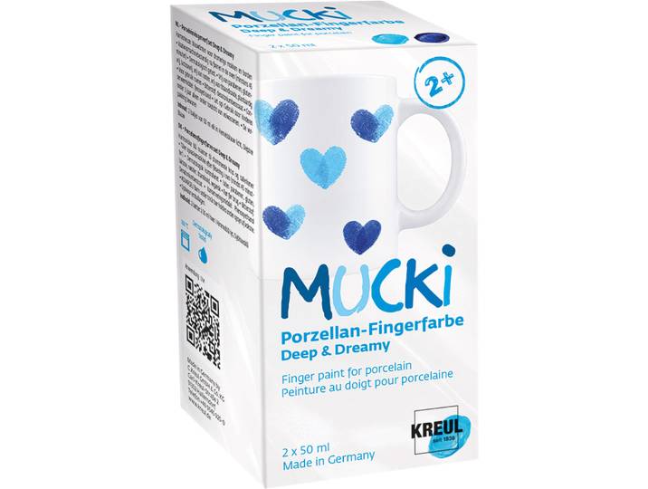 Mucki Porz.-Fingerfarbe Set Deep&Dreamy