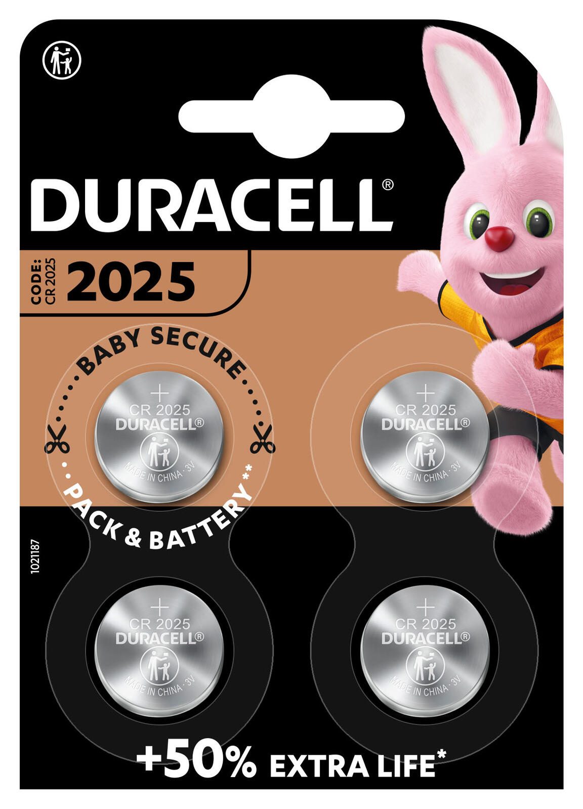 DURACELL Knopfzellen 3 V D2025-B4