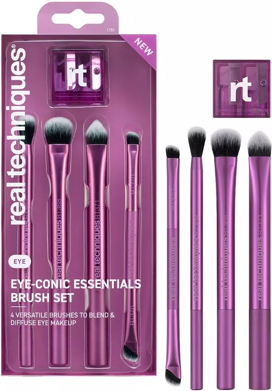 Real Techniques - Eye-Conic Essentials Brush Set, Set