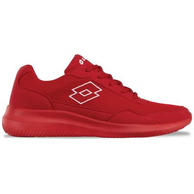 Sneaker LOTTO, Damen, Gr. 42, rot (rot, weiß), Kunstfaser, Synthetik, unifarben, Schuhe Sneaker, - besonders leicht & bequem