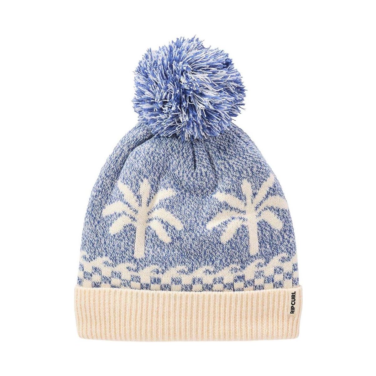 RipCurl Jacquard Pom Pom Beanie mid blue (8962) TU 083WHE-8962-TU