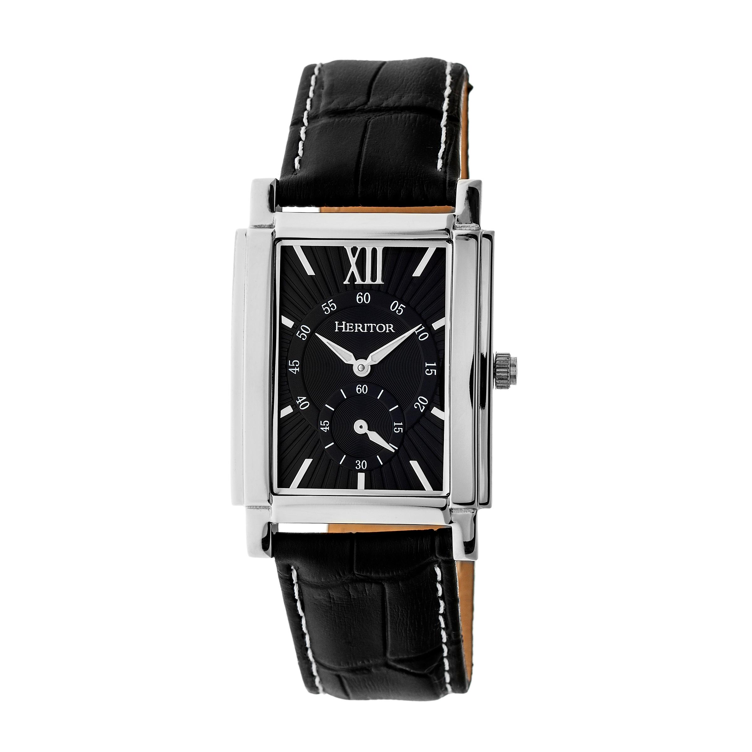 Heritor automatisch Frederick lederen band horloge