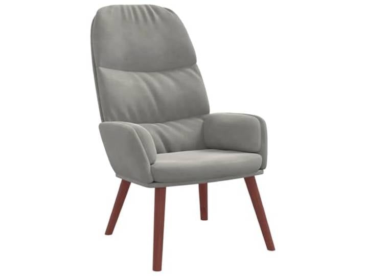 Heofavd Relaxsessel Samt Hellgrau Loungesessel Polstersessel 70x77x98cm