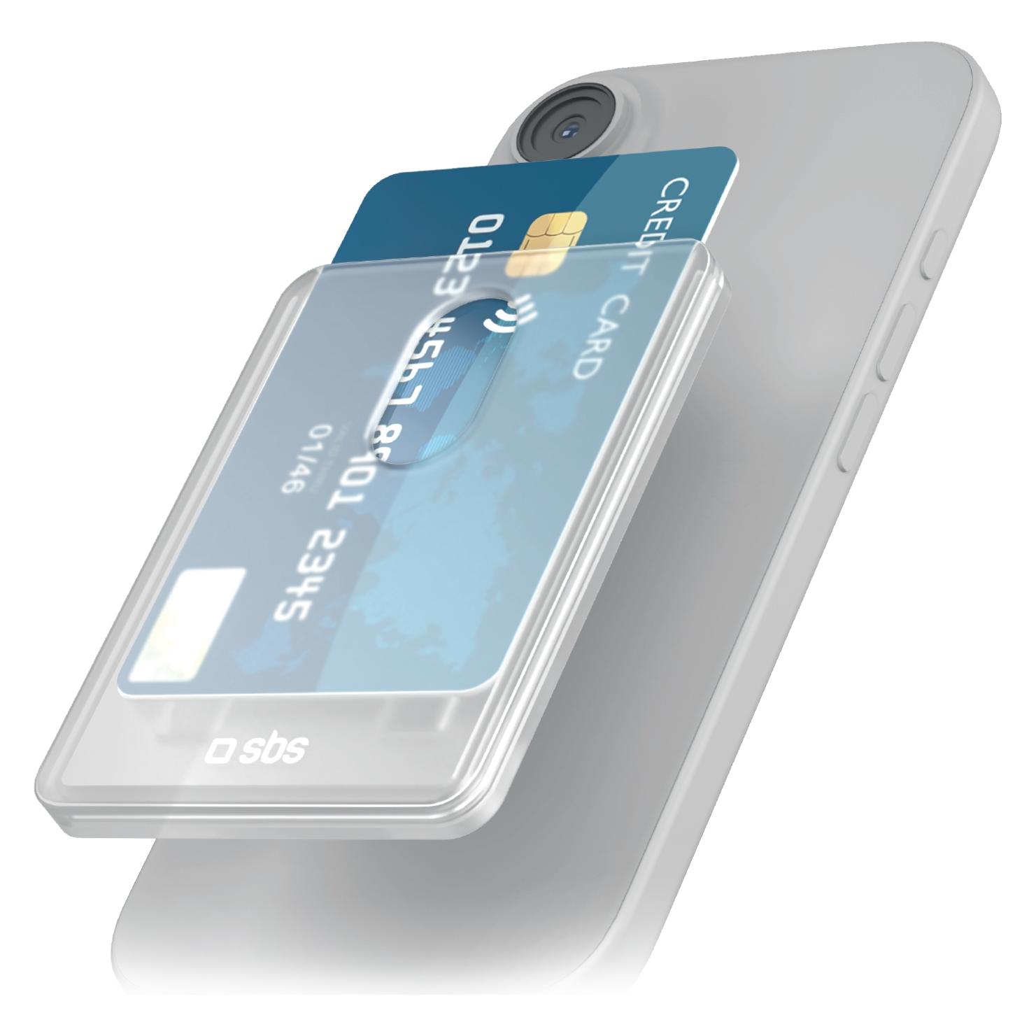 SBS CARD HOLDER MagSafe Kartenhalter, transparent (Universal) (72324390)