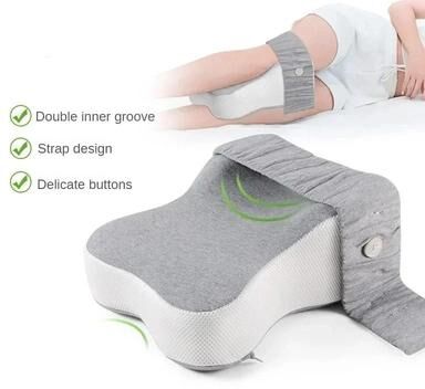 Uplifted Finds Orthopedic Memory Foam Leg Pillow With Adjustable Strap For Side Sleeping Orthopedic Memory Foam Leg Pillow With Adjustable Strap For Side Sleeping