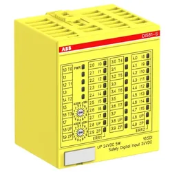 ABB DI581-S Safety Dig.Eingabemod.16SDI 16SDI SIL2/8SDI SIL3, 24VDC 1-wire, 8 pulse outputs 1SAP284000R0001