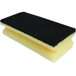Vliesschwamm Sito Topfreiniger gelb-schwarz 15x7x4,5 cm, Reinigungsschwamm, vielseitig einsetzbar