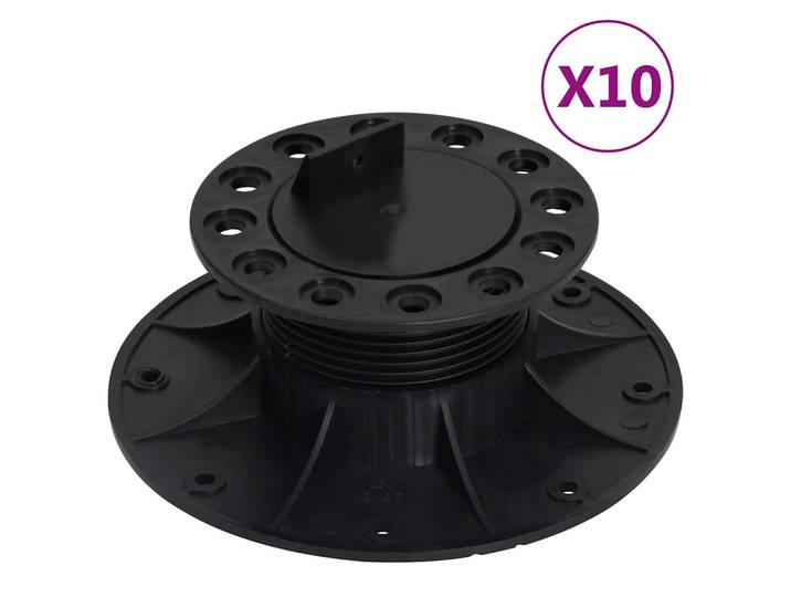vidaXL Stelzlager Verstellbar 10 Stk. 60-88 mm