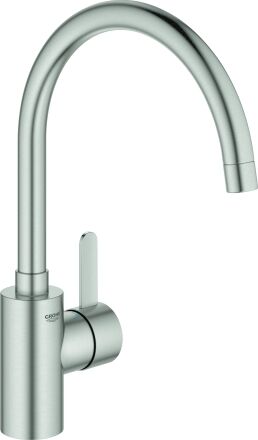 Grohe Eurosmart Cosmopolitan mitigeur d'évier 32843DC2 supersteel, bec verseur pivotant, alimentation en eau interne