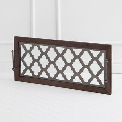 Mercana Stotonic Brown Wood Tray - Small