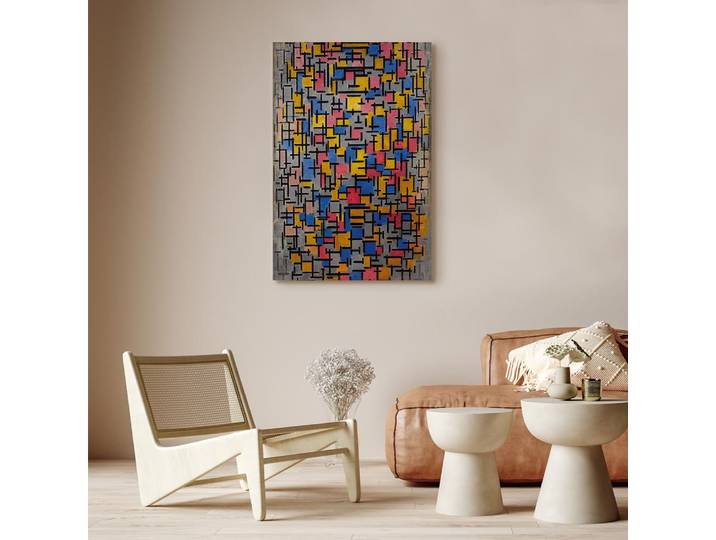 Leinwandbild Composition Filz Gold/Gold 60 x 90cm