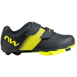 Northwave Hammer Junior Kinder XC-Schuhe Black/Yellow Fluo Gr. 38