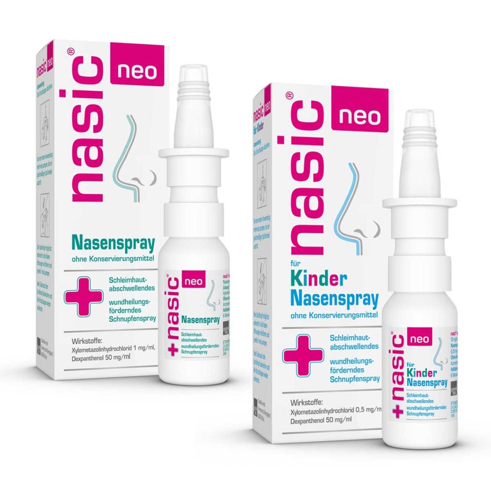 MCM KLOSTERFRAU Vertr. GmbH Nasic neo Nasenspray Erwachsene und Nasic neo Nasenspray Kinder 08102502