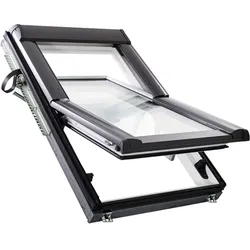 Roto Schwingfenster Designo R68C W200 Manuell Comfort Verglasung Holz Weiß, 94x160 cm (9/16)