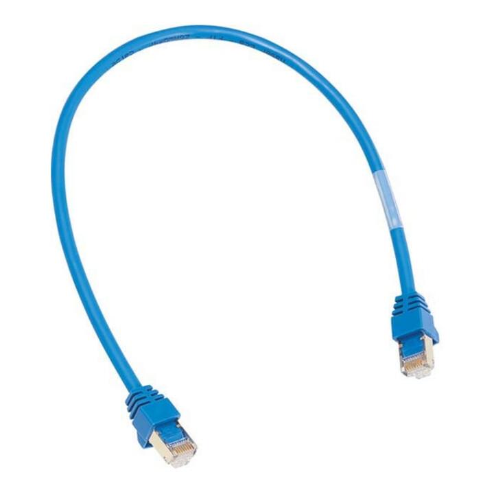 Hager Patch-Leitung 2xRJ45 Steck.bl 1m ZZ45WAN100)