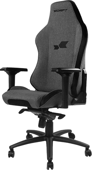 Silla gaming - Drift DR275, Acolchado extra y ajustable (4D), Tela, 150kg, Giratorio