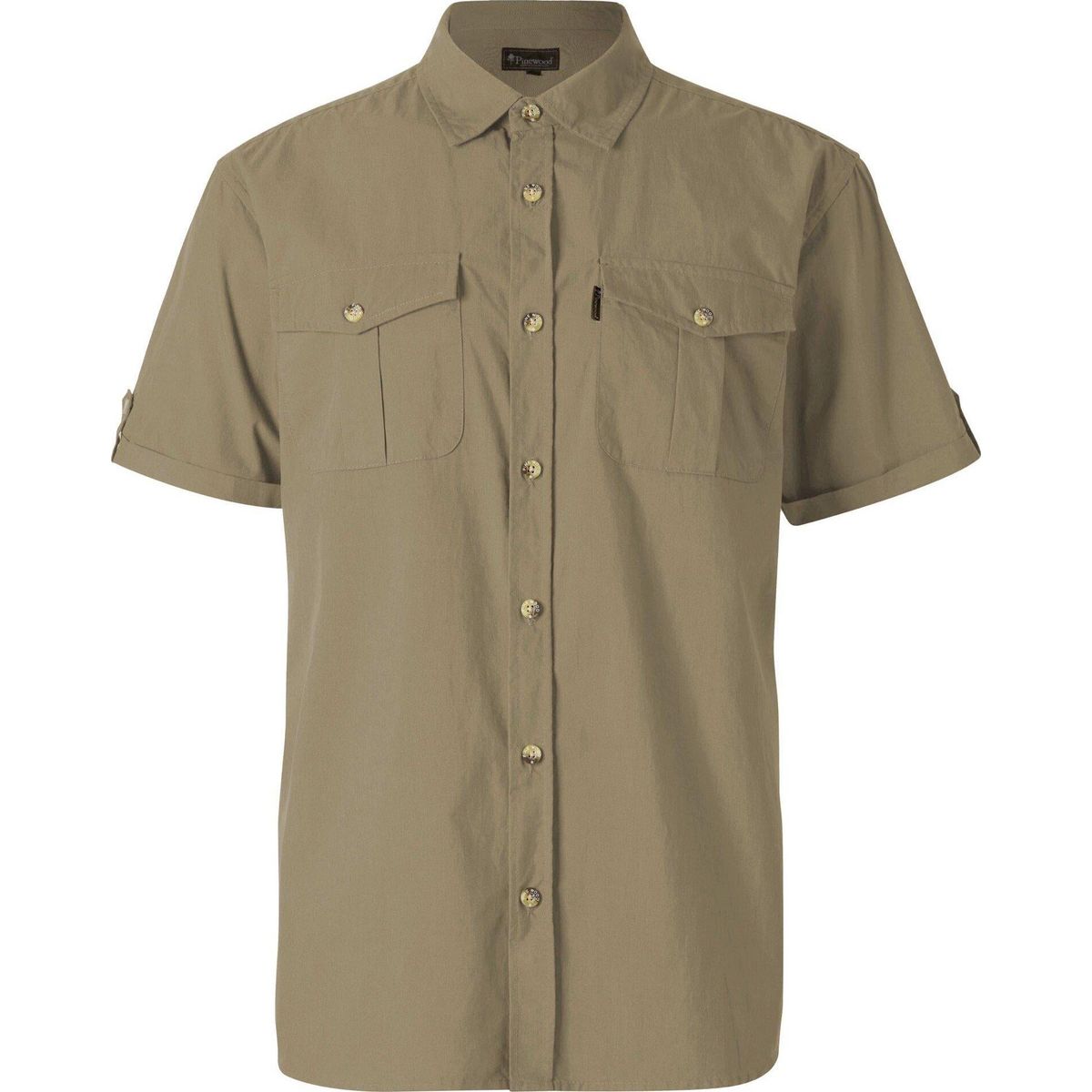 Pinewood Safari Short Sleeve Shirt sandstone (231) M 1-51300231006