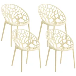CLP 4er Set Stuhl Hope   Farbe: creme