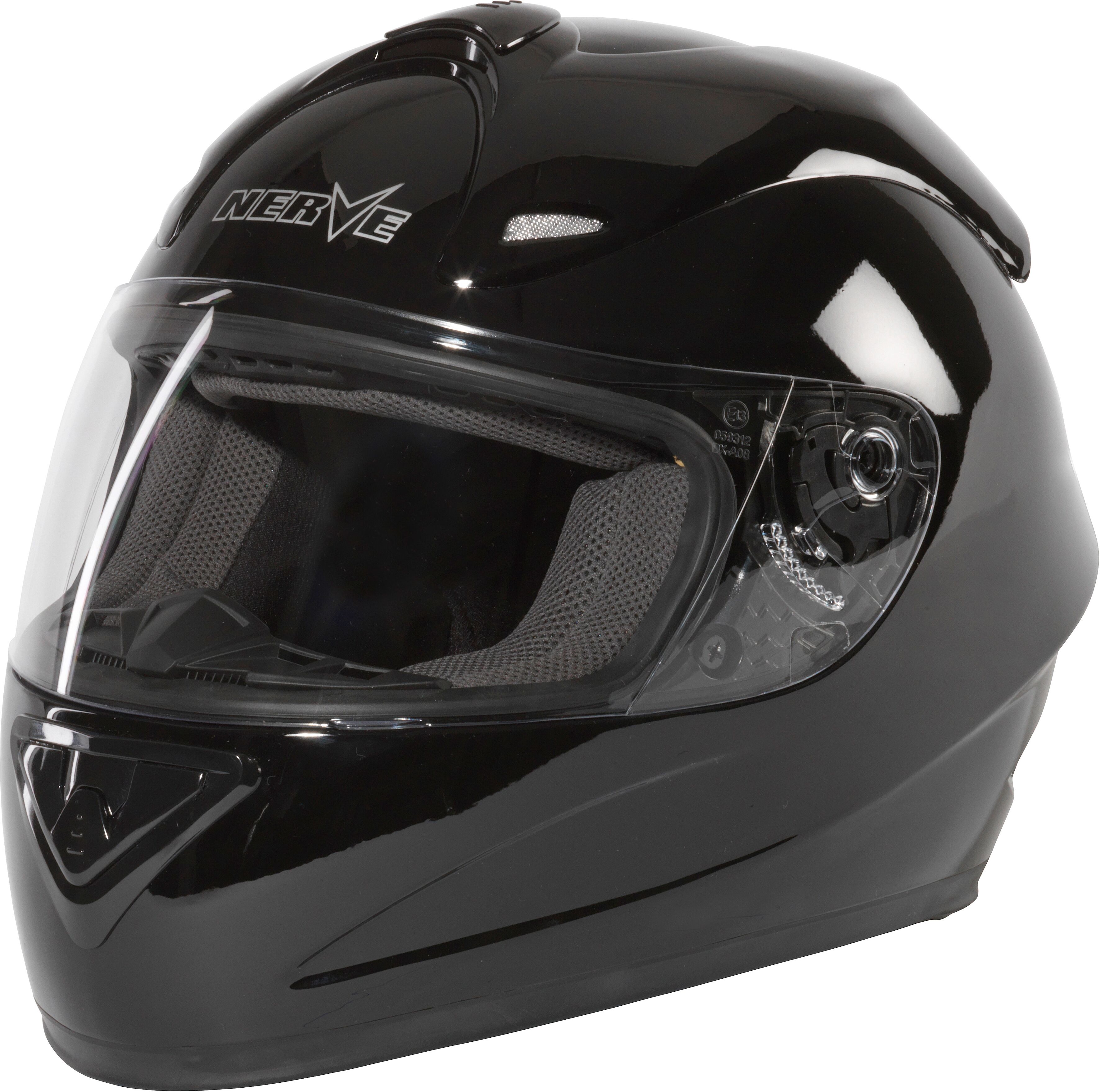 Motorradhelm NERVE "NH2013" Gr. M, schwarz, Helme, M Kopfumfang: 57cm - 58cm, Motorradhelm
