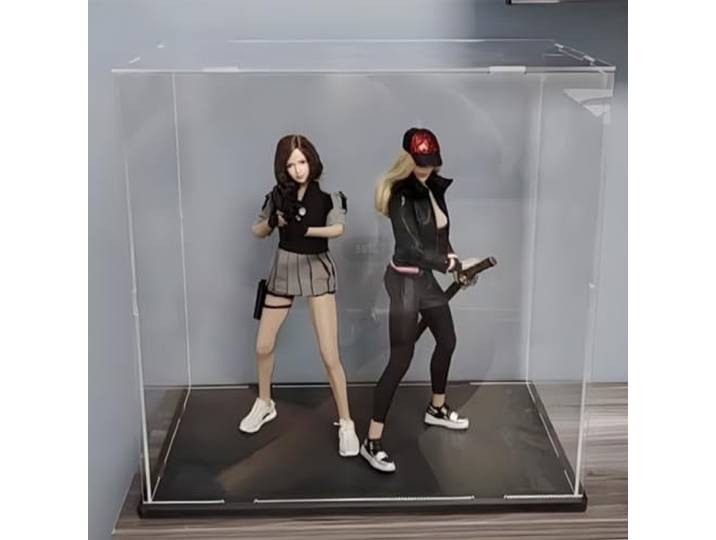 Acryl Vitrine Schaukasten 100 Cm, 80 Cm, 60 Cm, 40 Cm, 20 Cm Hoch, Vitrine Für Kinderspielzeug/staubdichte Kunststoffbox Für Geburtstagsgeschenke – Große Actionfiguren/Sammlerstücke(45x45x60cm/18x18x2