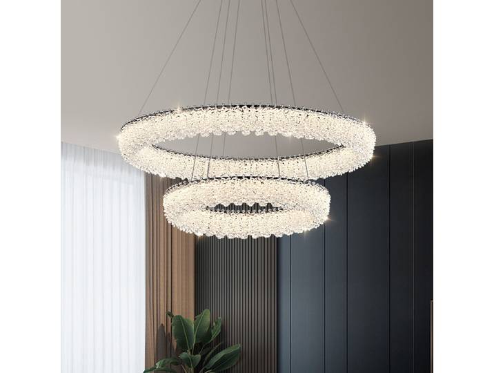 Luminaires de plafond LED en cristal de luxe lustres modernes pour salon décor pendentif plafonnier lampes de lustre suspendues