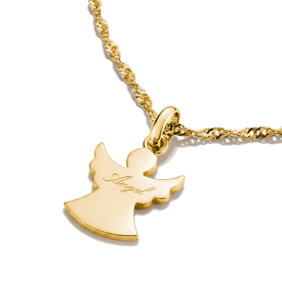 Charm-Einhänger THOMAS SABO "Schutzengel, Schmuck Anhänger für Charm-Armband - Connect", gold (gelbgoldfarben), Charms, Damen, Metall