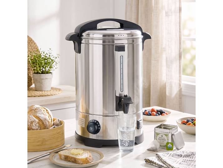 HOMCOM Distributeur Eau Chaude Inox 8L 1500W Argenté 9 Température